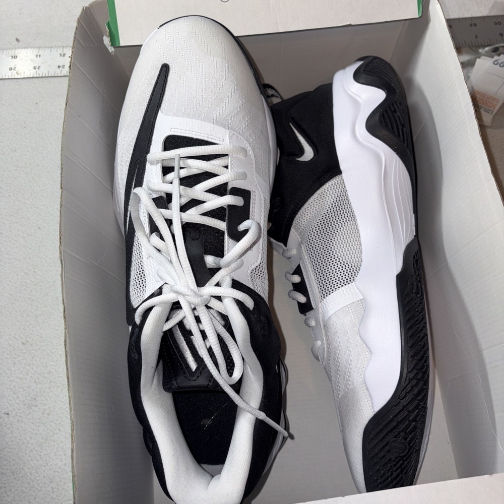 New Mens Size 14 White Nike Giannis Immortality 3 Basketball Shoes DZ7533 100 - Picture 4 of 6